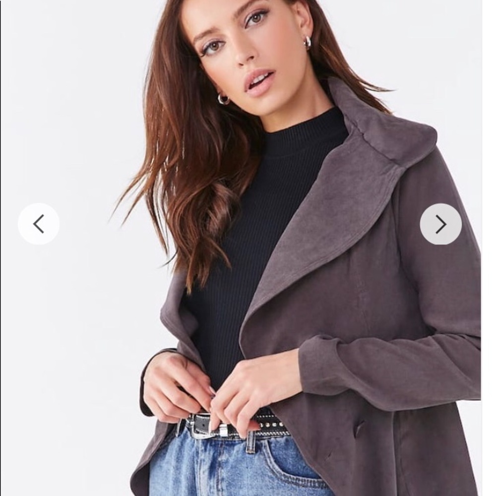 Grey button jacket - Picture 2 of 3